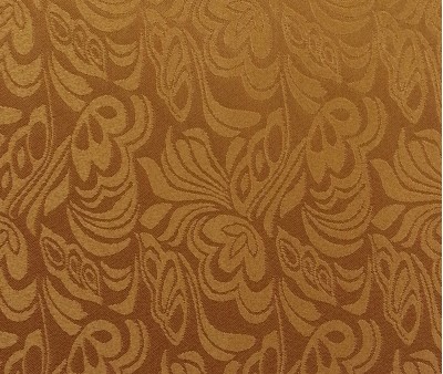 TB-FDN  提花桌布  枱布 100％滌  鬱金香-咖啡  花瓣紋 側面照